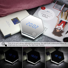 Load image into Gallery viewer, Multi-function Mirror Smart LED Lamp with Time/Alarm/Temperature