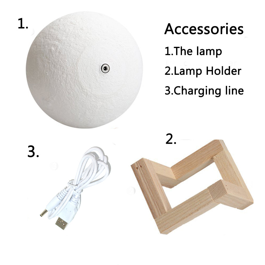 3D Print LED Moon Light