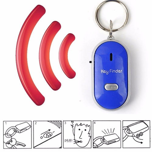 Mini Anti-lost Whistle Key Finder (Flashing & Beeping)