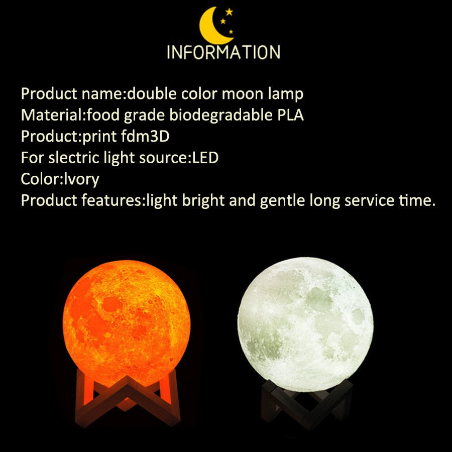 3D Print LED Moon Light