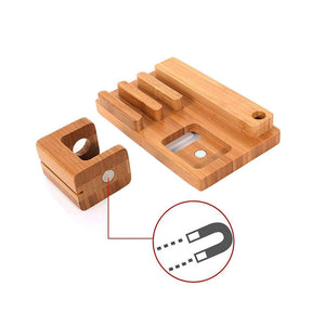 Multi-Function Wood USB Charging Station