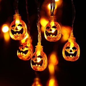 🎃 Pumpkin String Lights With Clear Bulbs 🎃